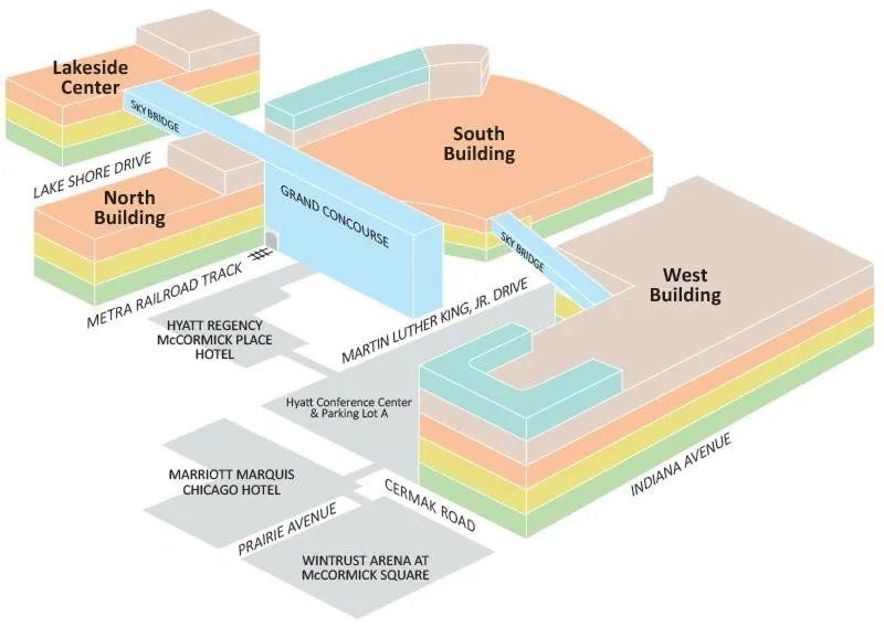 2022 Chicago BUILD Expo McCormick Place Floorplan