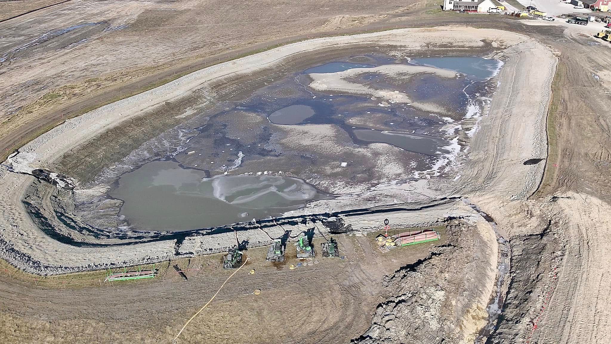 Drone shot for Mount Pleasant Data Center