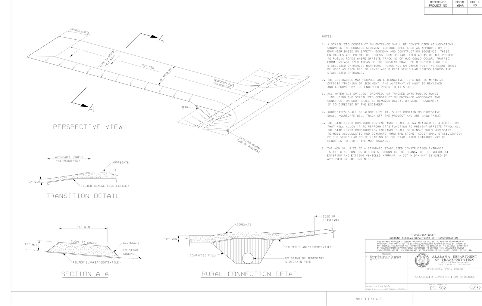 ALDOT-ESC502-Stabilized-Construction-Entrance