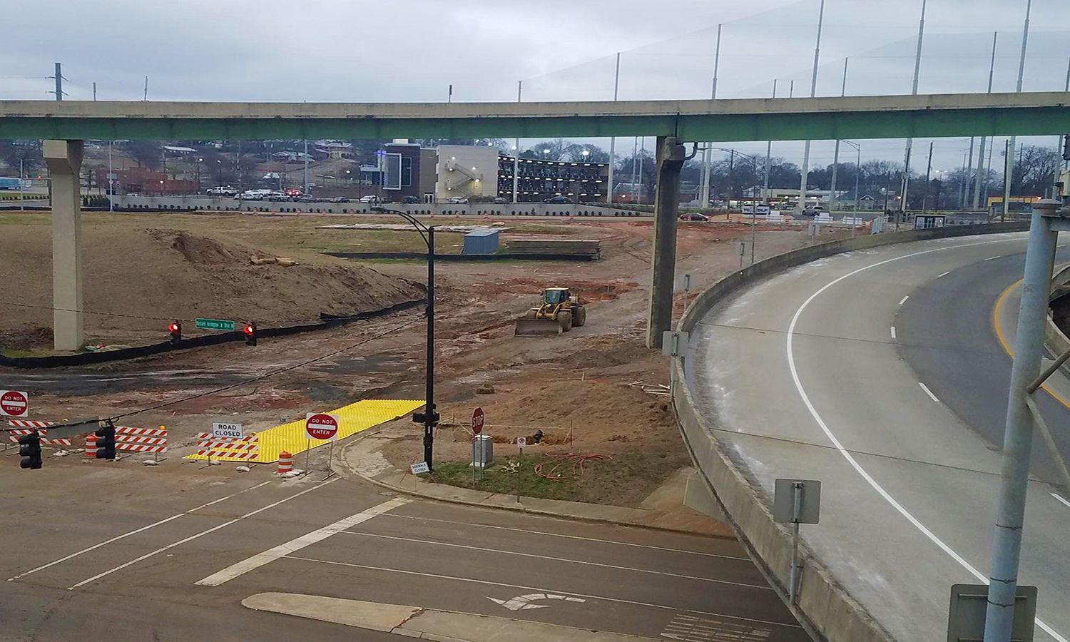 Alabama Bridge Project FODS Reusable Construction Entrance Rockless Reusable Construction Entrance