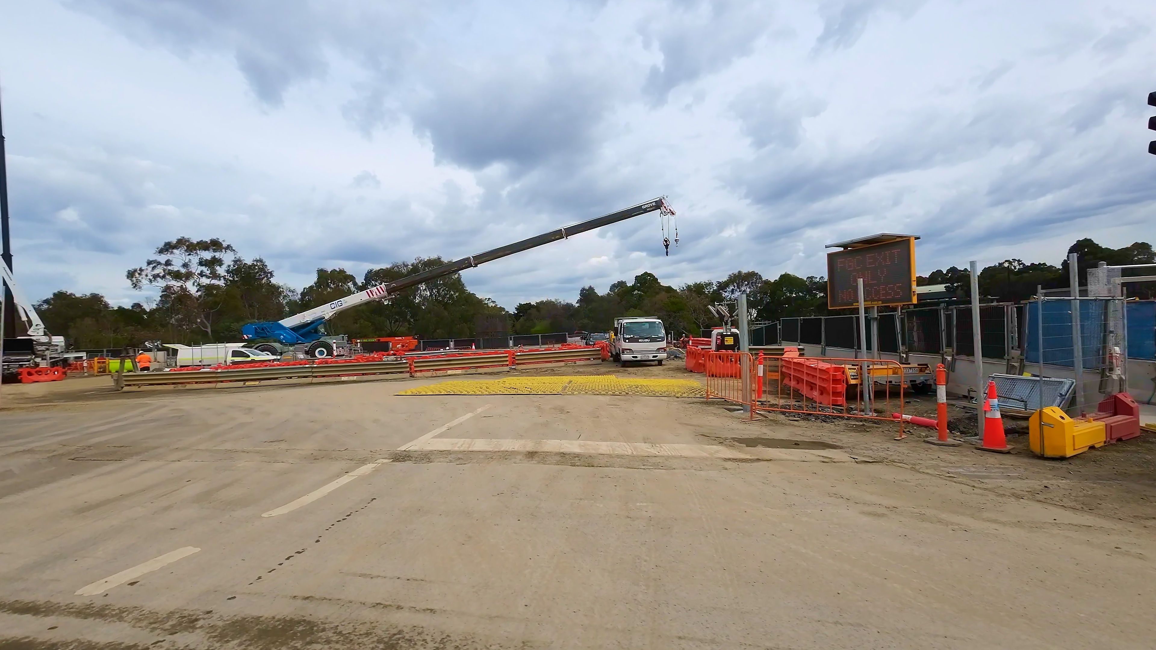 Australia Melbourne North East Link 2 FODS Reusable Construction Entrance Exit Access Point