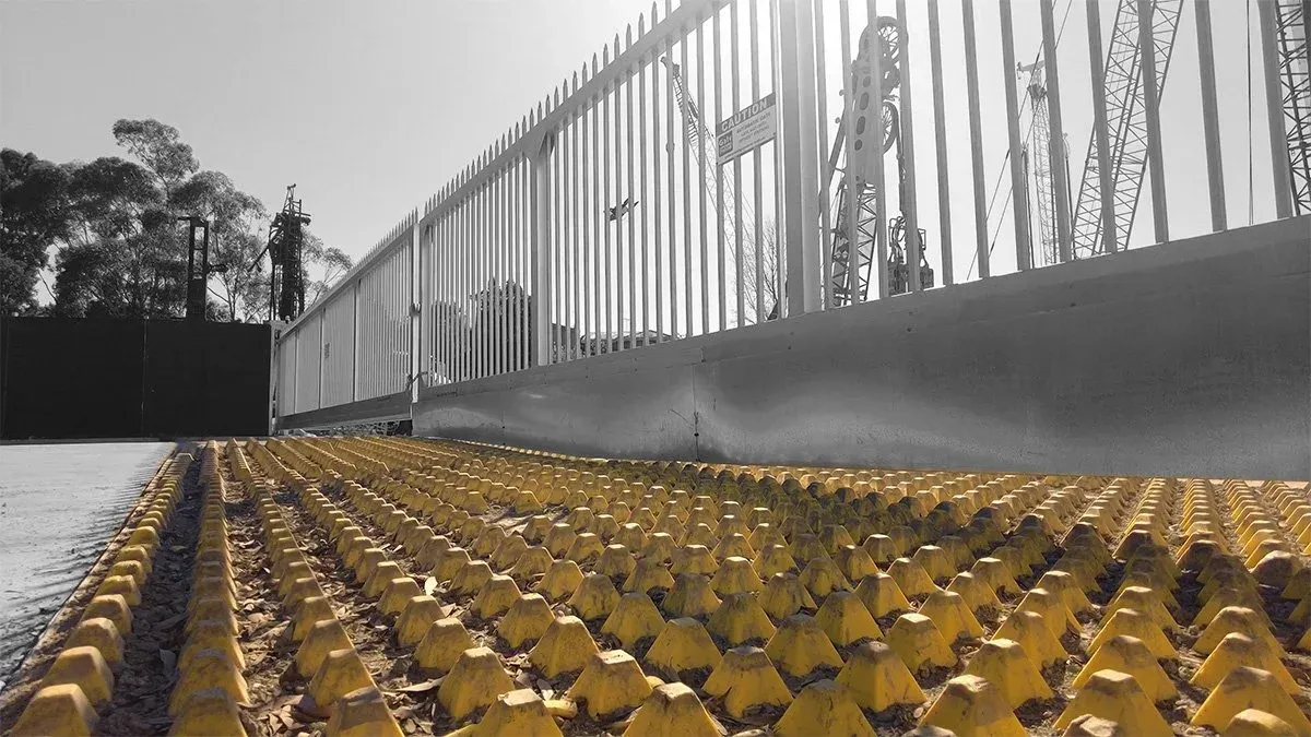 Australia Melbourne North East Link FODS Trackout Control Mats Reusable Construction Entrance Rockless Construction Entrance