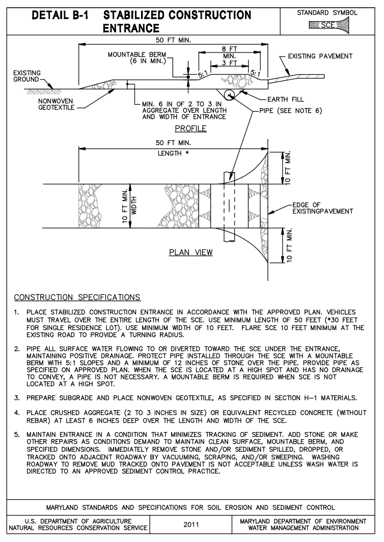 B-1_Stabilized Construction Entrance
