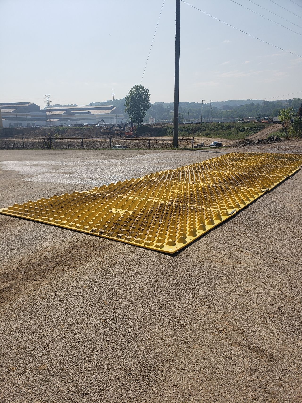 BOYD CAT South Charleston West Virginia Coal Ash Remediation FODS Trackout Control Mats Reusable Construction Entrance