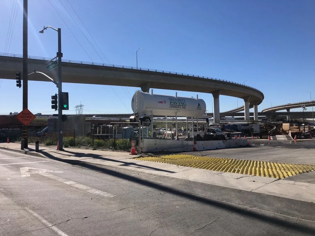 Caltrans I 10 Project FODS Trackout Control Mats Reusable Construction Entrance