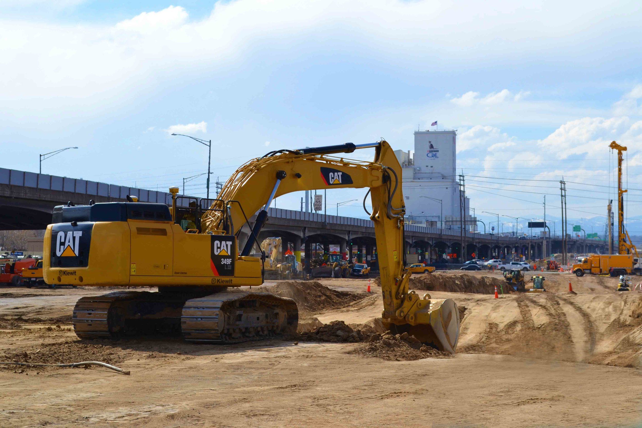 Caterpillar Central 70 Expansion Construction Entrance On Central 70 Project FODS Trackout Control Mats Construction Entrance Construction Exit Vehicle Tracking Controls BMP
