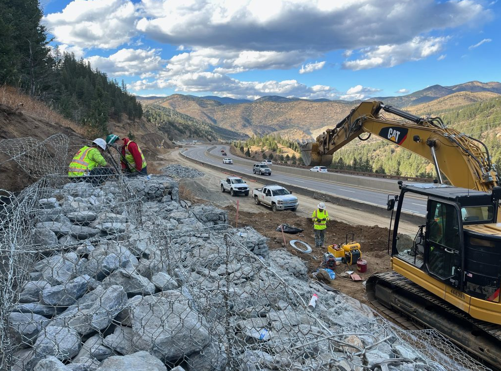 Construction along I-70 Colorado
