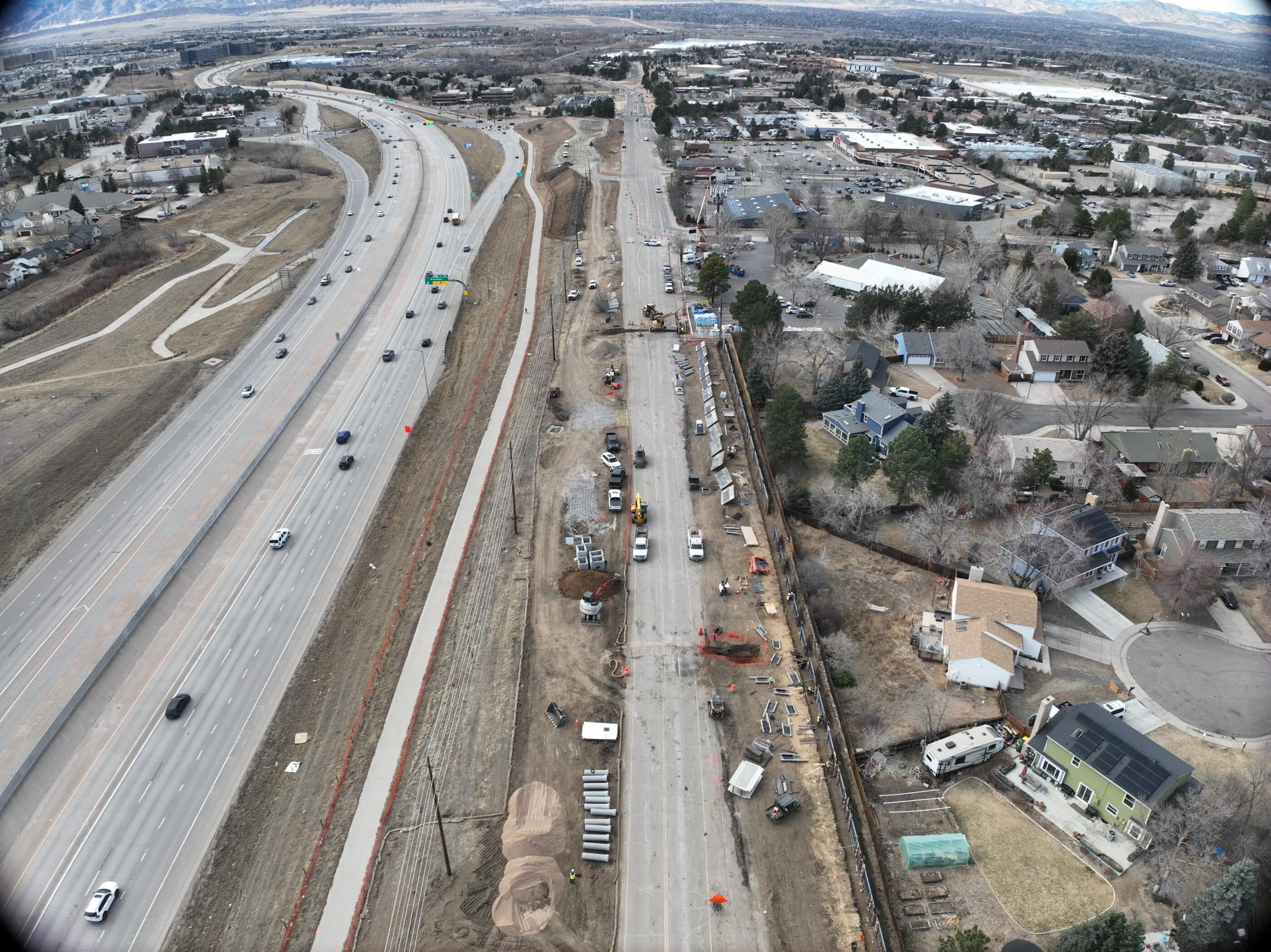 Drone Shot of Denver County Lin