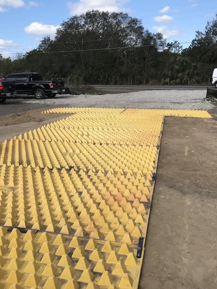 Florida FDOT Approved Soil Tracking Prevention Device Stabilized Construction Entrance System Trackout Control Mat System