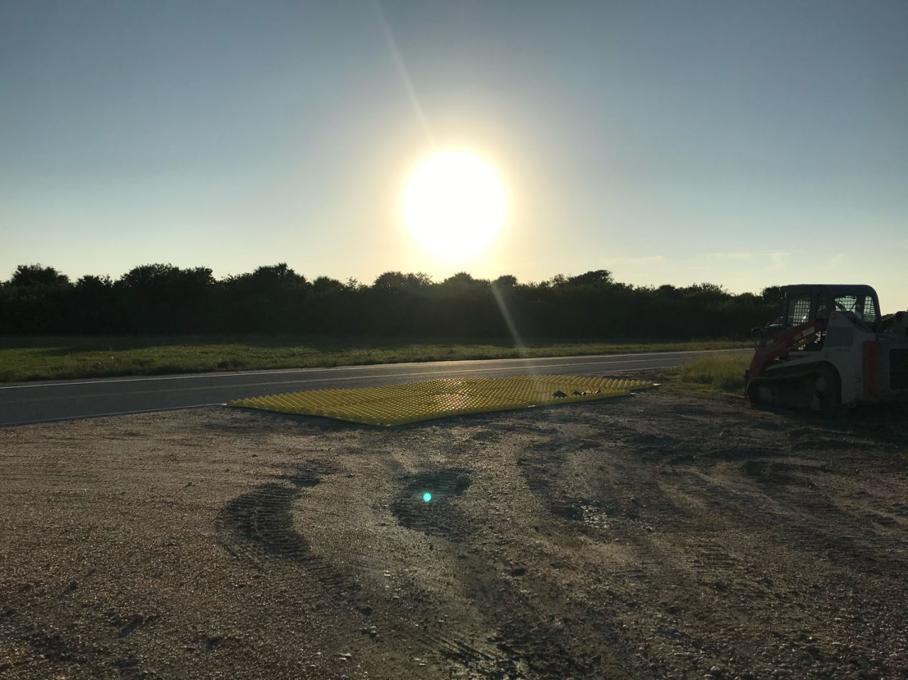 Florida Soil Tracking Prevention Device NASA Kennedy Space Center Construction Entrance Crawlerway Restoration Project Reusable Composite Tracking Pad System NASA