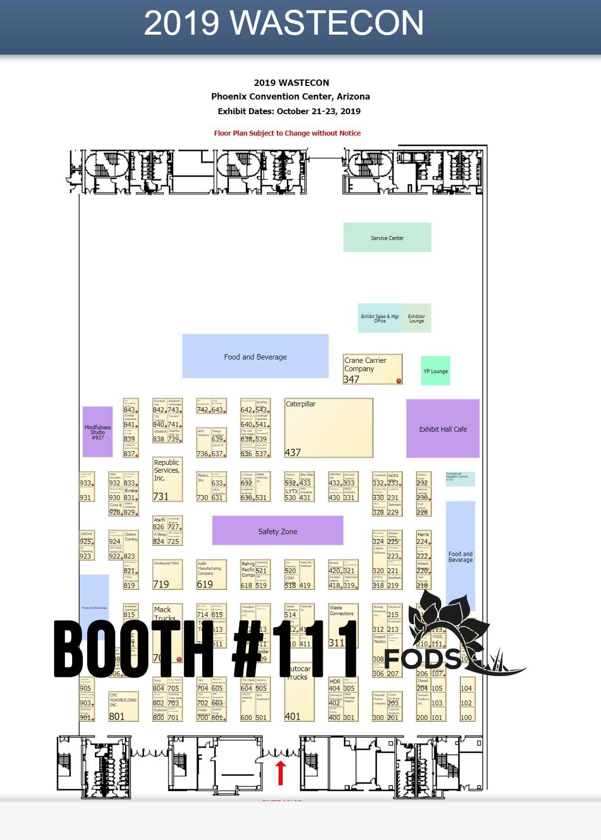 FODS 2019 WasteCon Map