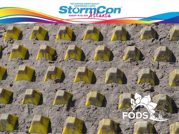 FODS Atlanta StormCon 2019 Construction Entrance Construction Exit BMP Construction Mats Mud Mats Yellow Mats