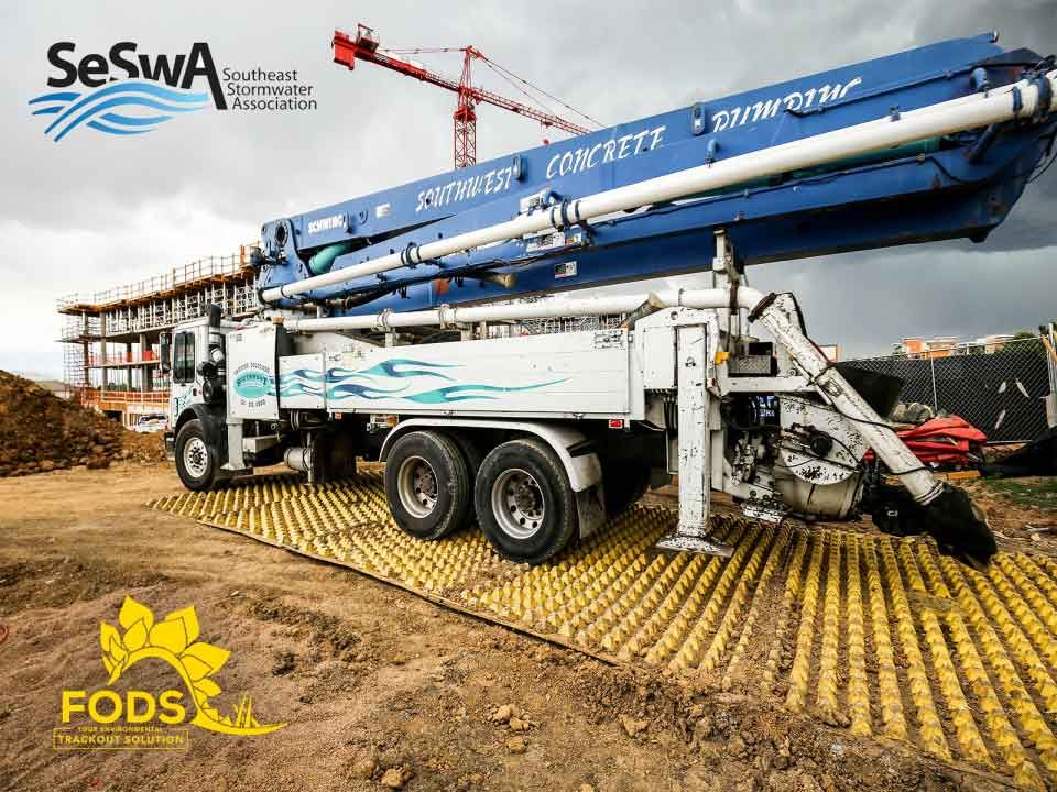 "FODS construction entrance construction exit mudmats riprap rumble pad bmp wheel wash cleaning mats plastic best mat of 2019 portable tracking panel grid temporary SESWA