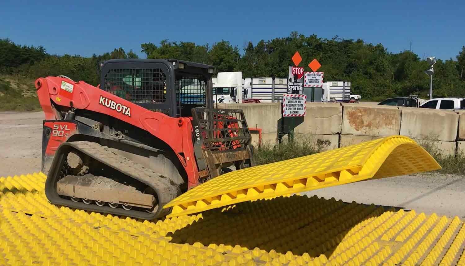 FODS Construction Entrance Construction Exit Temporary Construction Entry BMP Portable Vehicle Tracking Pad Trackout Control Device Road Construction Mat Erosion Control Marcellus Formation Stackable Mats