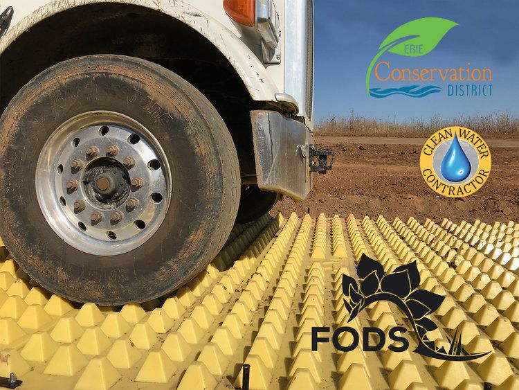 FODS Erie conservation conference trackout control mat construction entrance construction ext clean water contractor BMP
