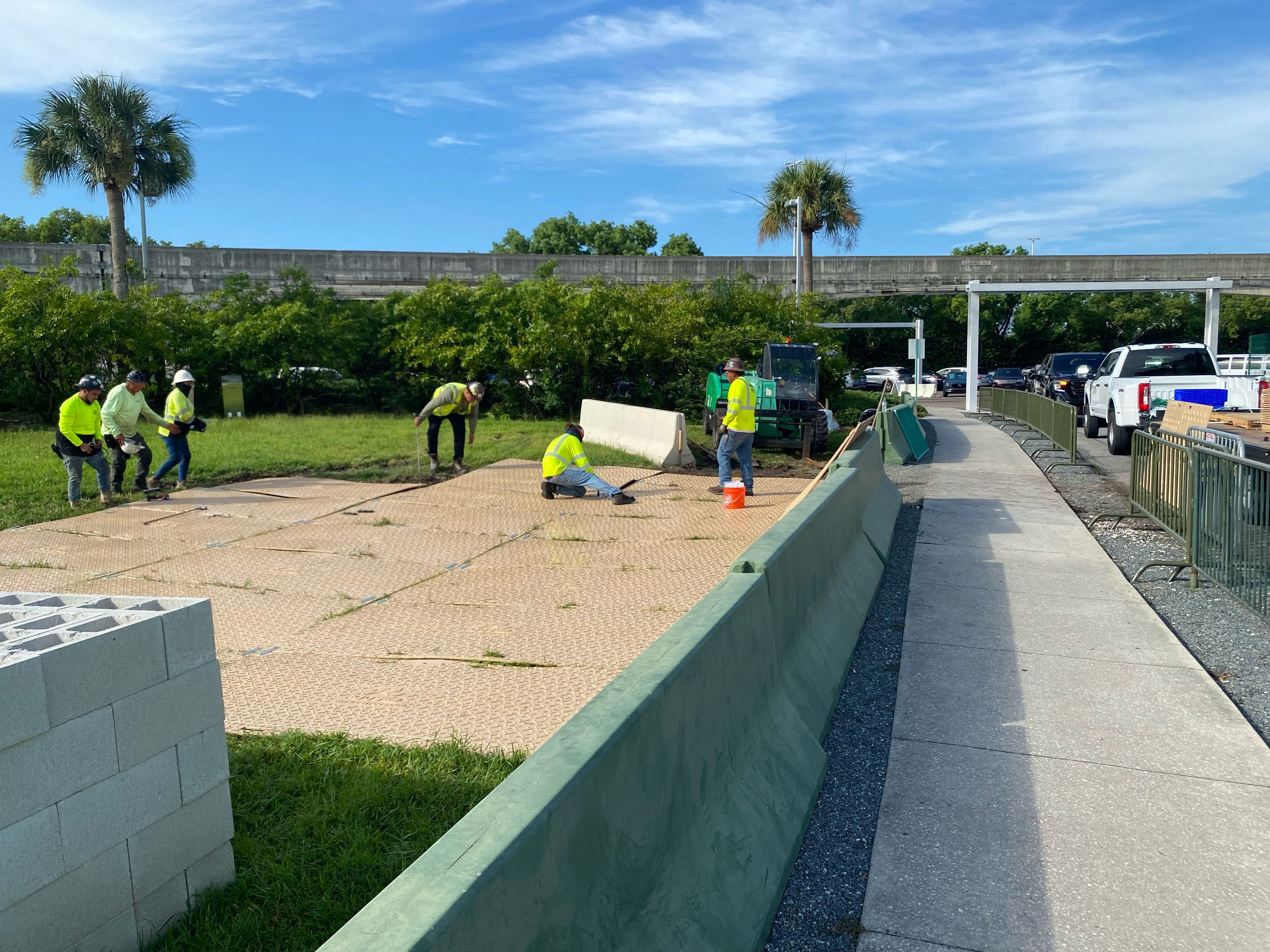 FODS Ground Protection Mat Disney Monorail Concrete Reusable Plywood Stabalized Surface Rapid Deployment5