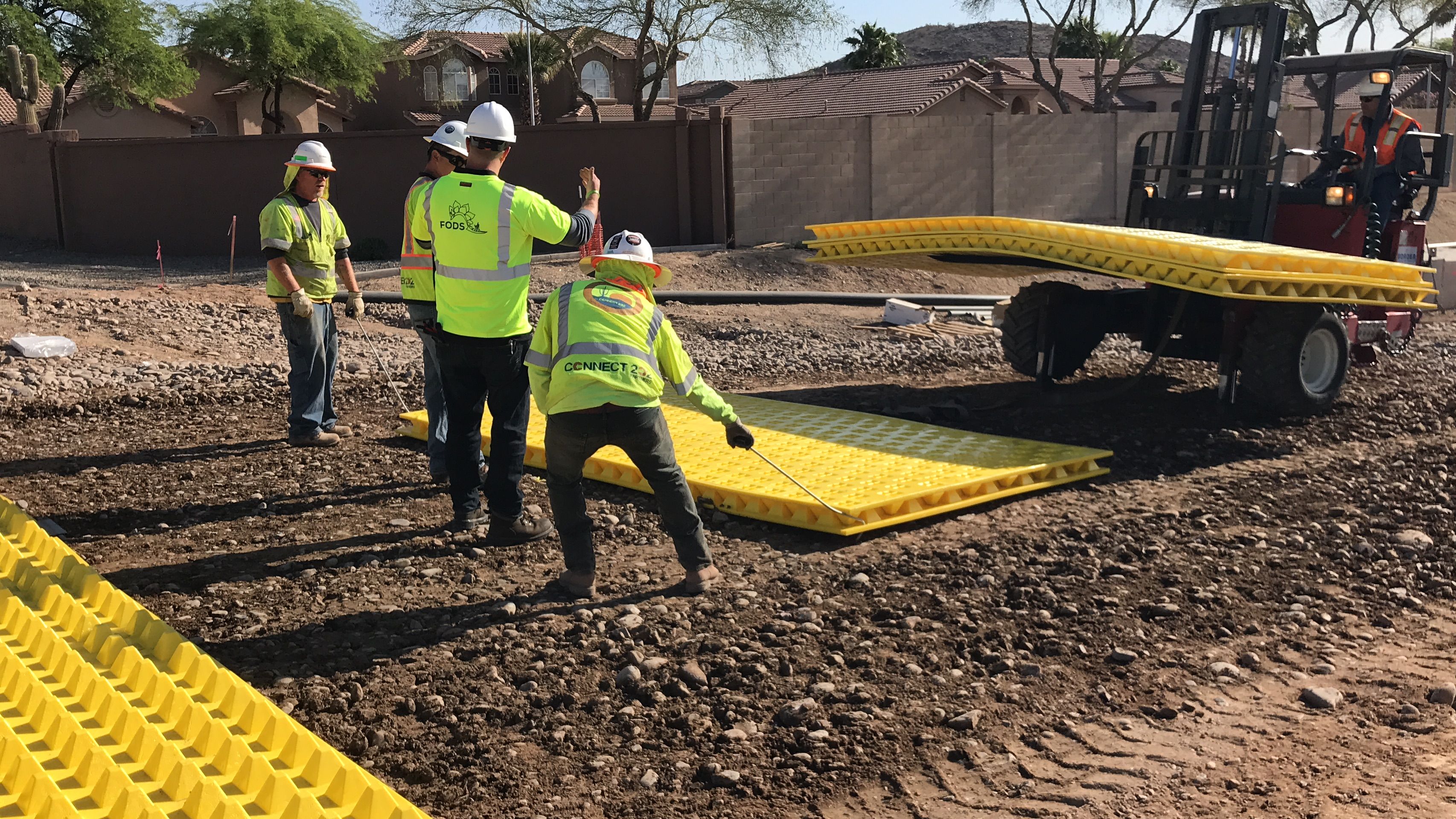 FODS Installation Connect 202 Project Arizona Trackout Control System Reusable Construction Entrance Construction Vehicle Trackout Controls BMP