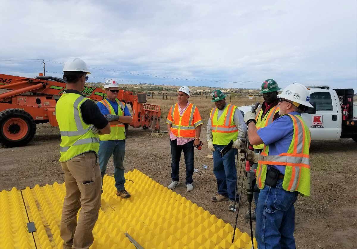 FODS Kraemer I-25 GAP Project Construction Entrance Construction Mat Matting Construction Access Matting Temporary Construction Exit Exit Grid