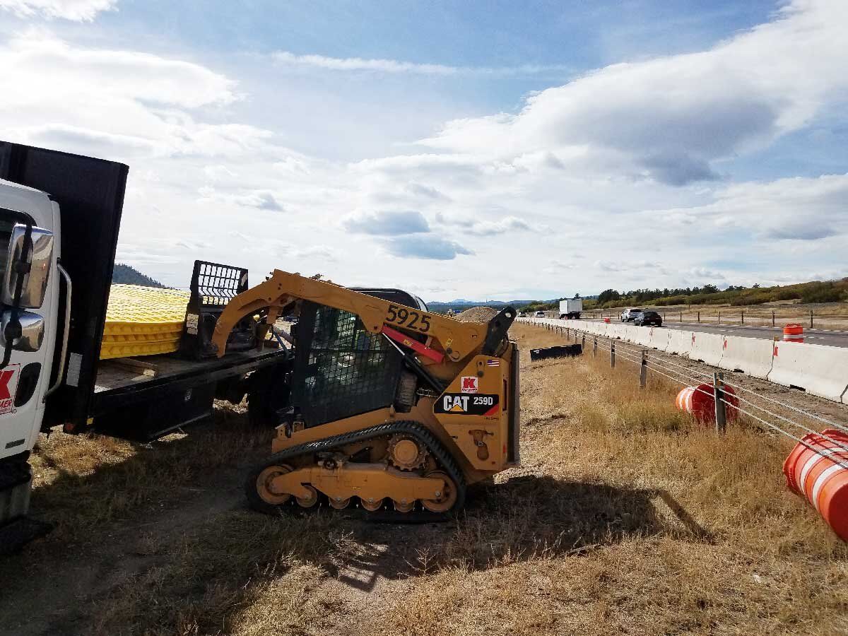 FODS Kraemer I-25 GAP Project Construction Entrance Construction Mat Matting Construction Access Matting