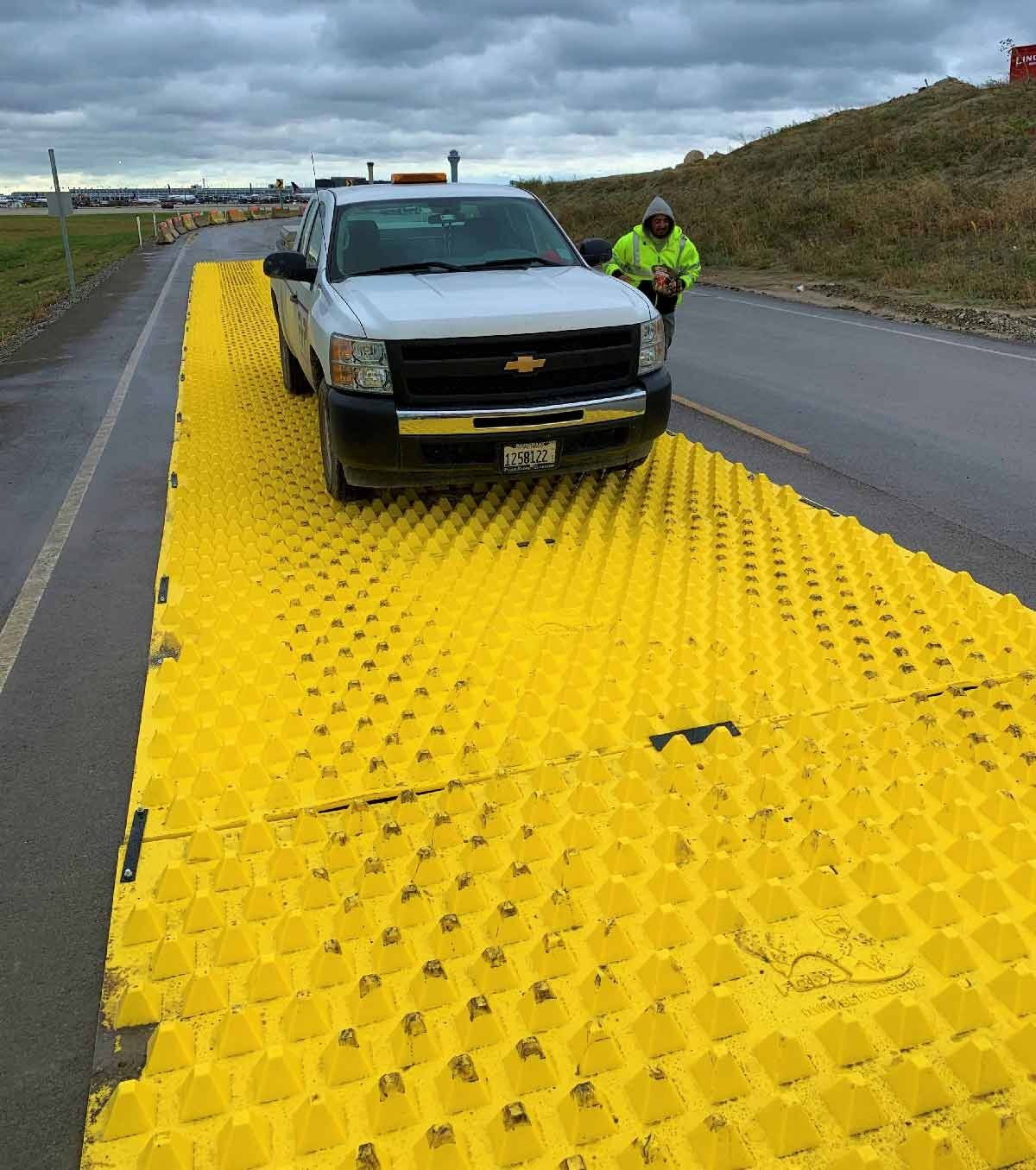 FODS Ohare Aviation Construction Entrance Construction Entrance Construction Exit Matting Heavy Equipment Mat