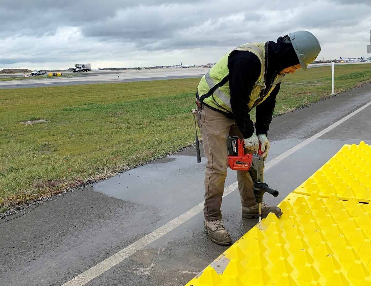 FODS Ohare Aviation Construction Entrance ConstructionEntrance Construction Exit Matting Soil Tracking Prevention Device