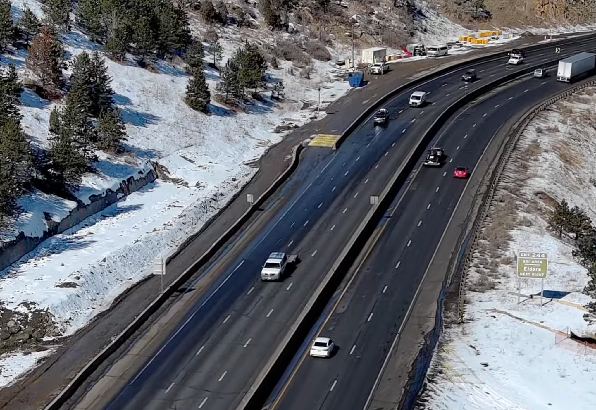 FODS on I-70 Drone Shot