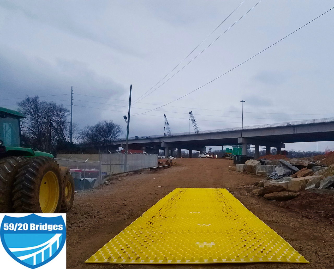 FODS OTEC ODOT I-59 I-20 Bridge Vehicle Trackout Control Stabilized Construction BMP Composite Map DOT Mat