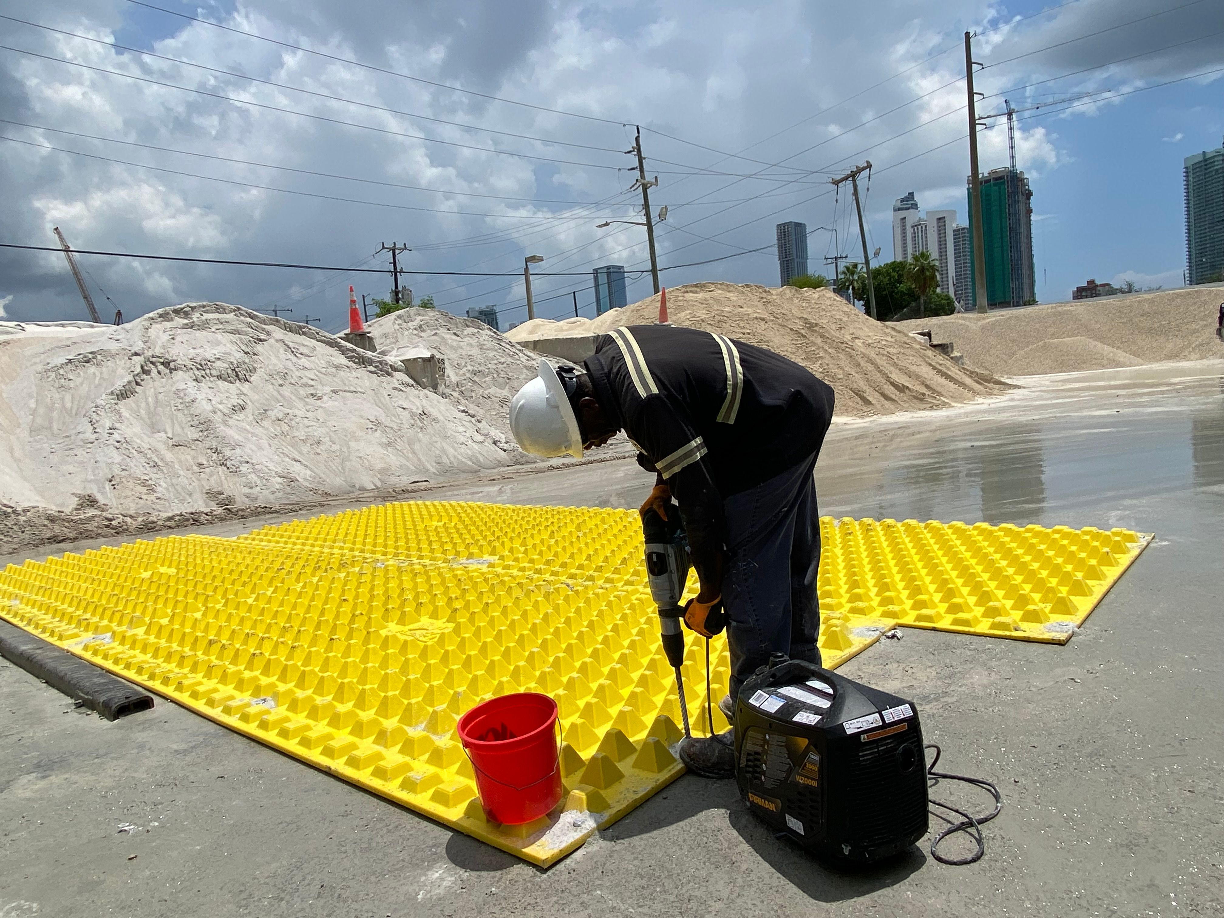 FODS Soil Tracking Prevention Device Fort Lauderdale Florida Titan America Construction Entrance Exit Ready Mix Plant Concrete Plant 3