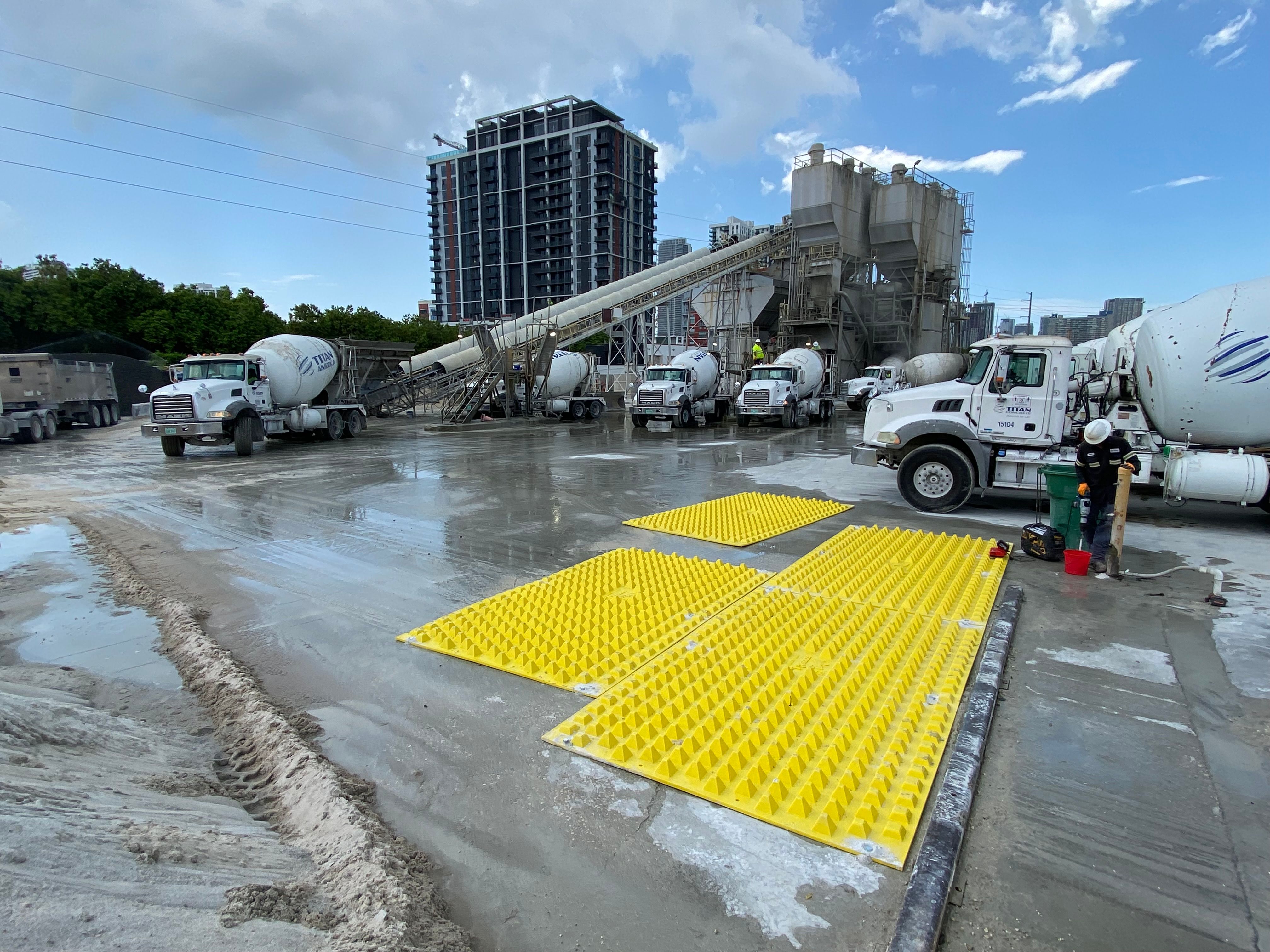 FODS Soil Tracking Prevention Device Fort Lauderdale Florida Titan America Construction Entrance Exit Ready Mix Plant Concrete Plant 30