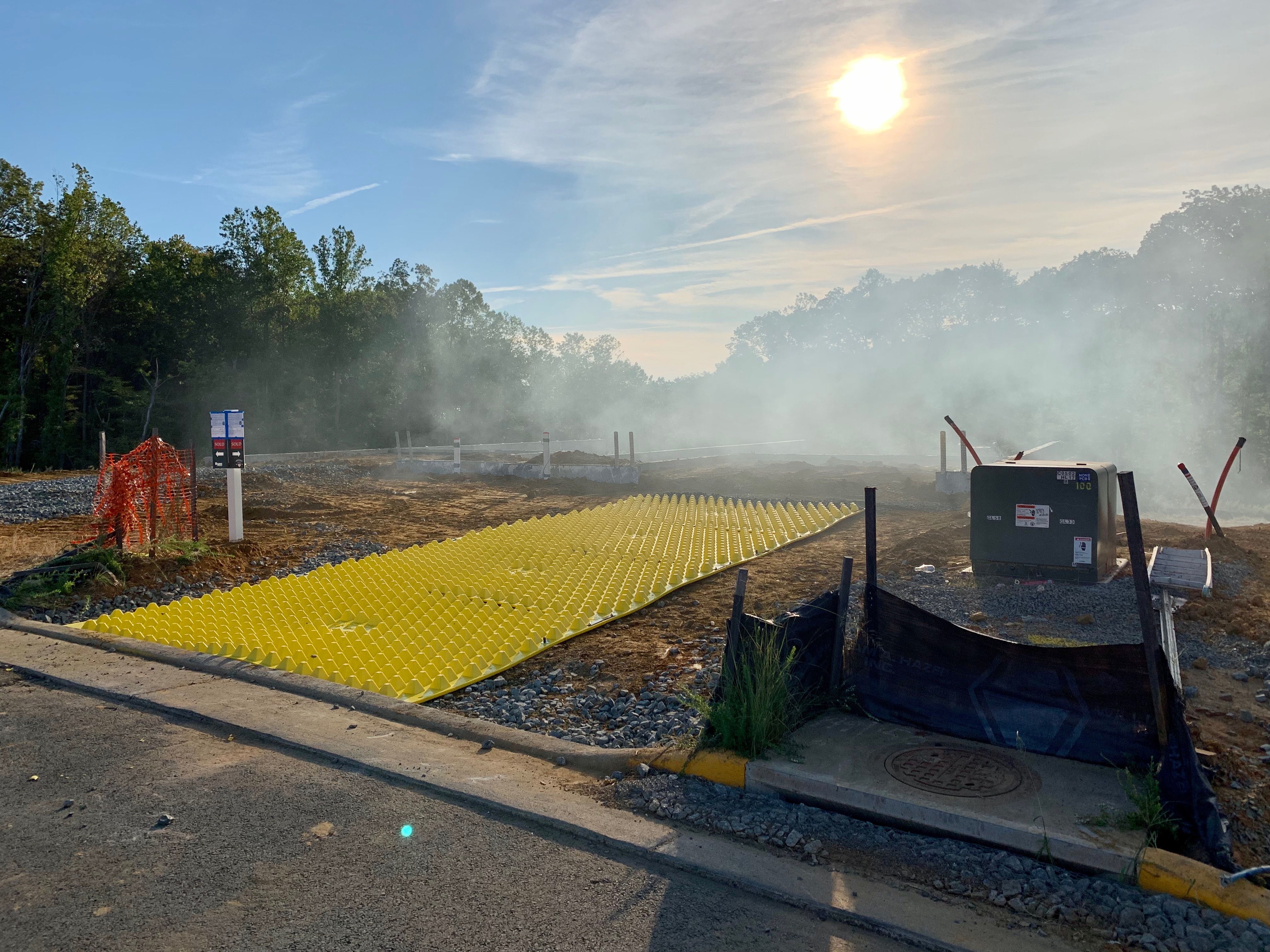 FODS Stabilized Construction Entrance Exit Rock Less Construction Entrance Track Out Control Vehicle Trackout Control Vehicle Track Out Control TC-1 Rip Rap Construction Entrance Residential Homebuilder
