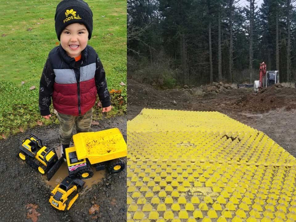 FODS Tevan Getfods Construction Soil Tracking Device Trackout Control Mat Construction Tracking Pad Soil Prevention Device DOT Construction Exit SWPPP Best Management Practices Rip Rap Wheel Wash Rumble Grate Alternative