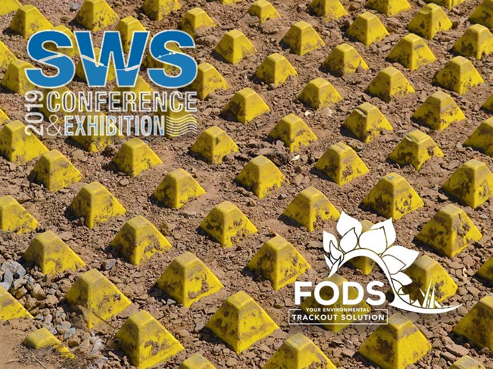 FODS Tinley Park SWS Conference Exhibition 2019 Mat Construction Access Road Construction Rip Rap Erosion Control Construction Site Mats Muddy Construction Mats Trackout Control Mats