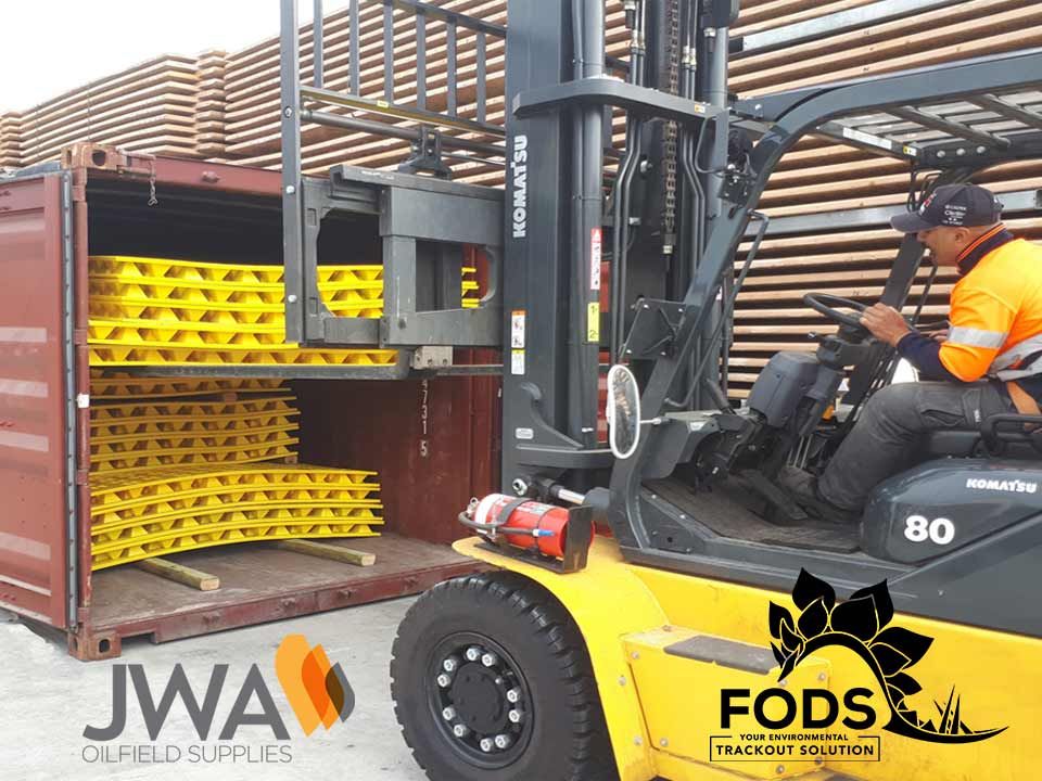 FODS trackoff stabilized Construction Entrance mud Control Mats Construction Entrance Mud Mat weather Track Mats trackout Pad tracking swppp construction Exit JWA Oilfield Supplies