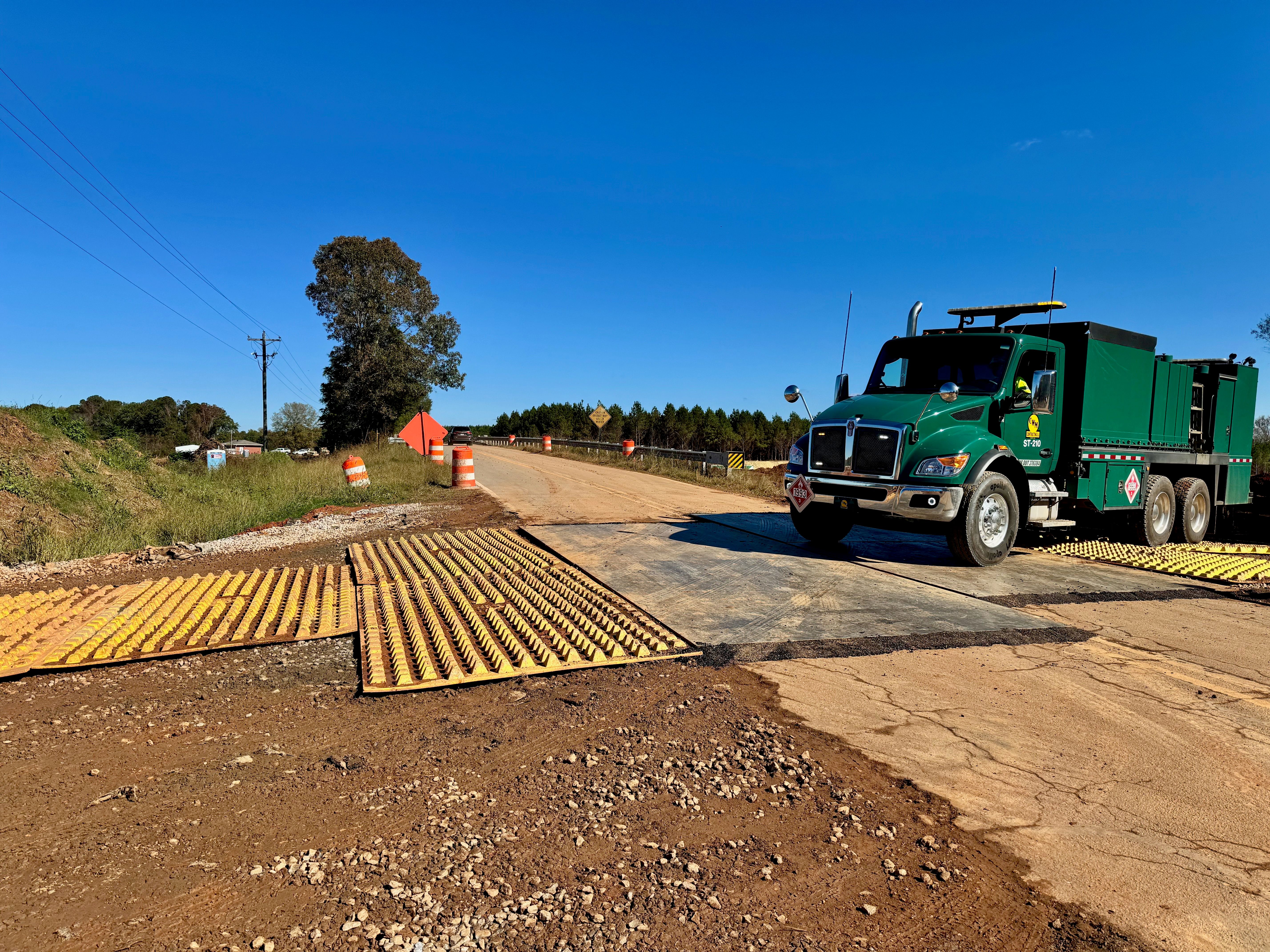 FODS Trackout Control Mat CW Matthews Bridge project Georgia