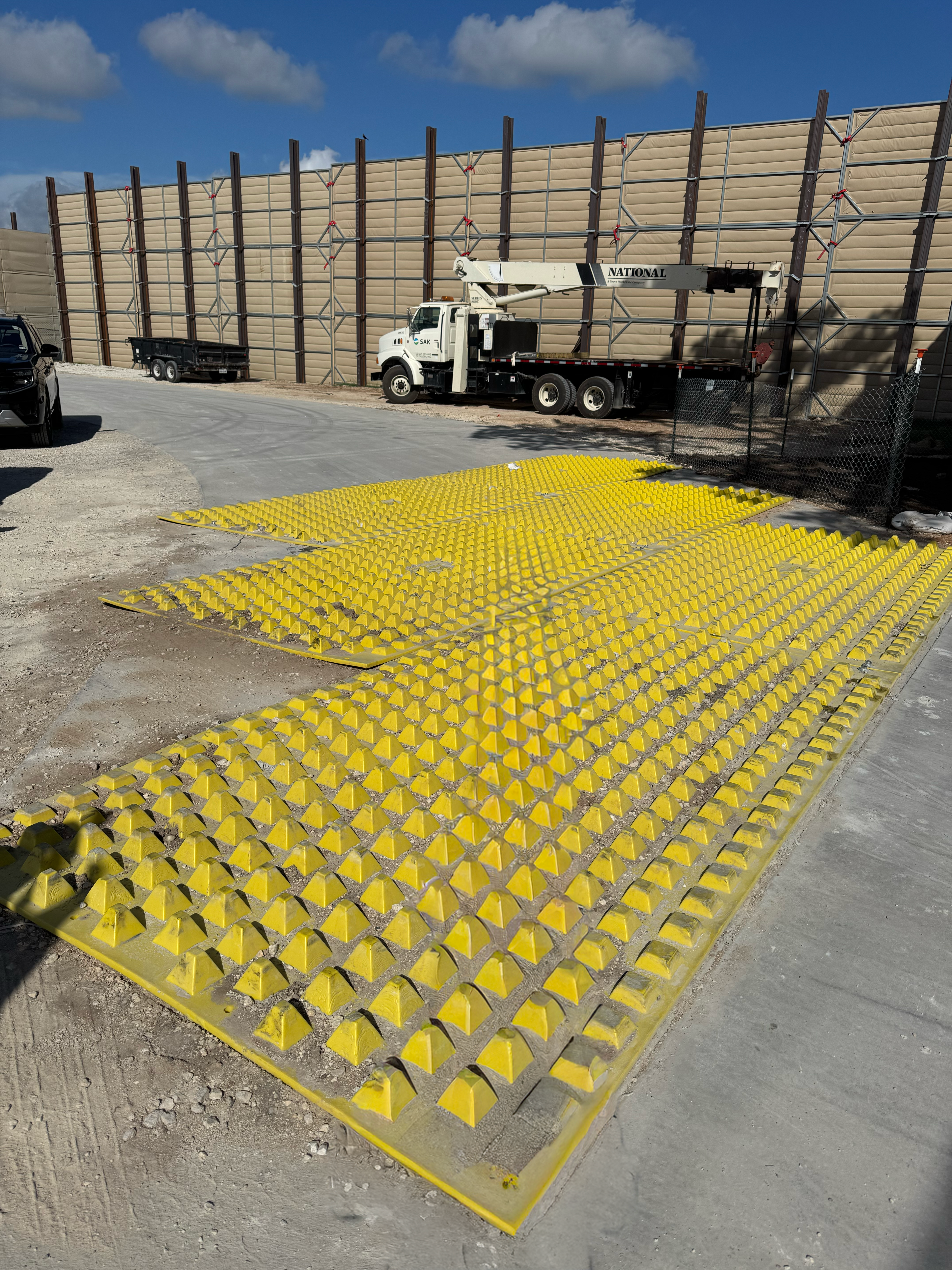 FODS Trackout Control Mat Reusable Construction Entrance SAK Tunnel Project Austin Texas Rockless Reusable1