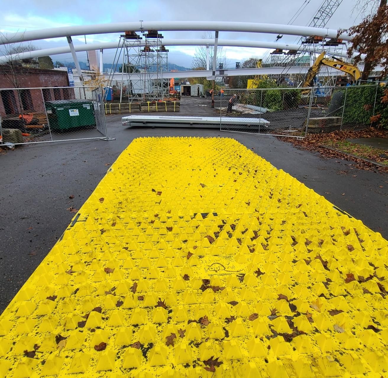 FODS Trackout Control Mat Rockless Reusable Construction Entrance SWPPP Compliant 10 Year Lifespan Portland Lightrail