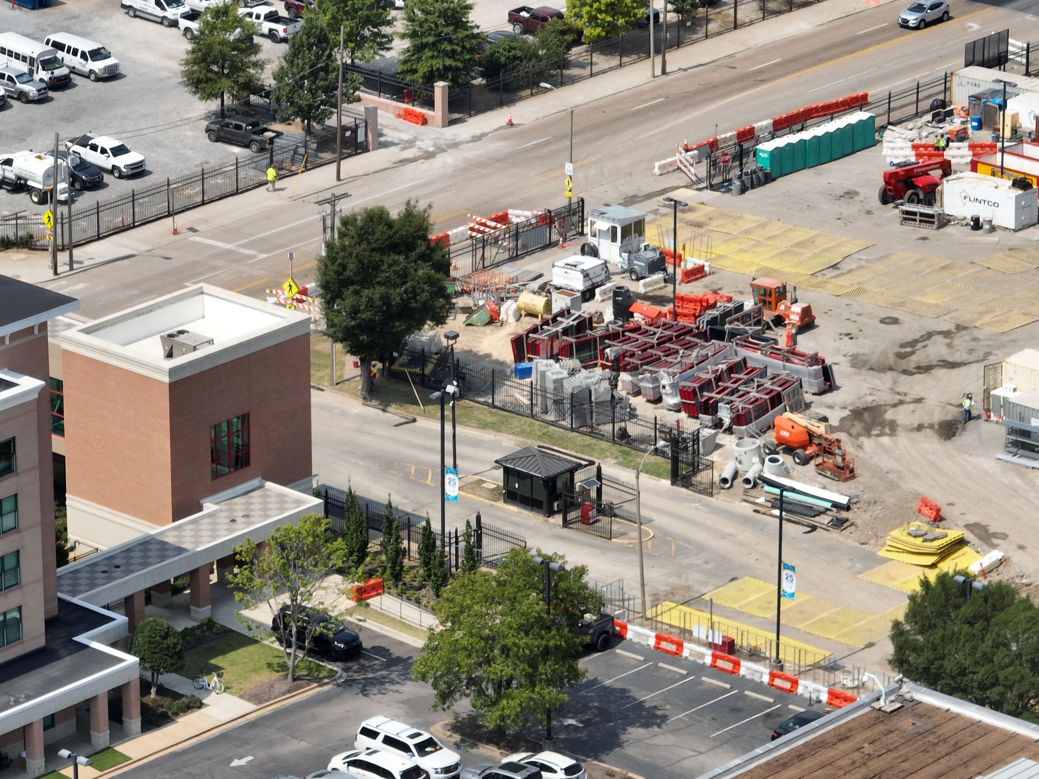 FODS Trackout Control Mat Rockless Reusable Construction Entrance SWPPP Compliant Construction Entrance Children S Hospital Tennessee