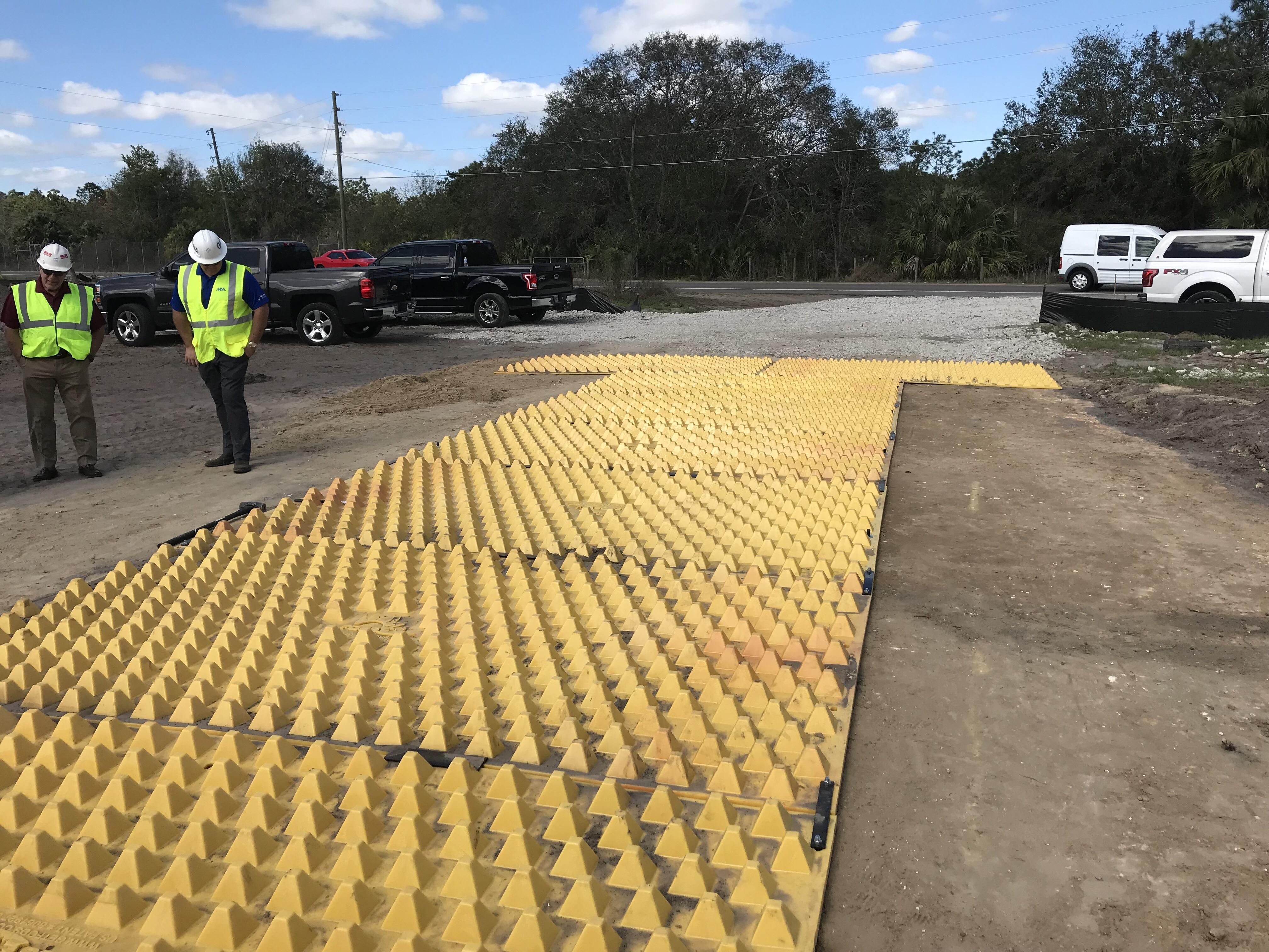 FODS Trackout Control Mats Reusable Construction Entrance Marsh Moore Rockless Stabilized Construction Entrance
