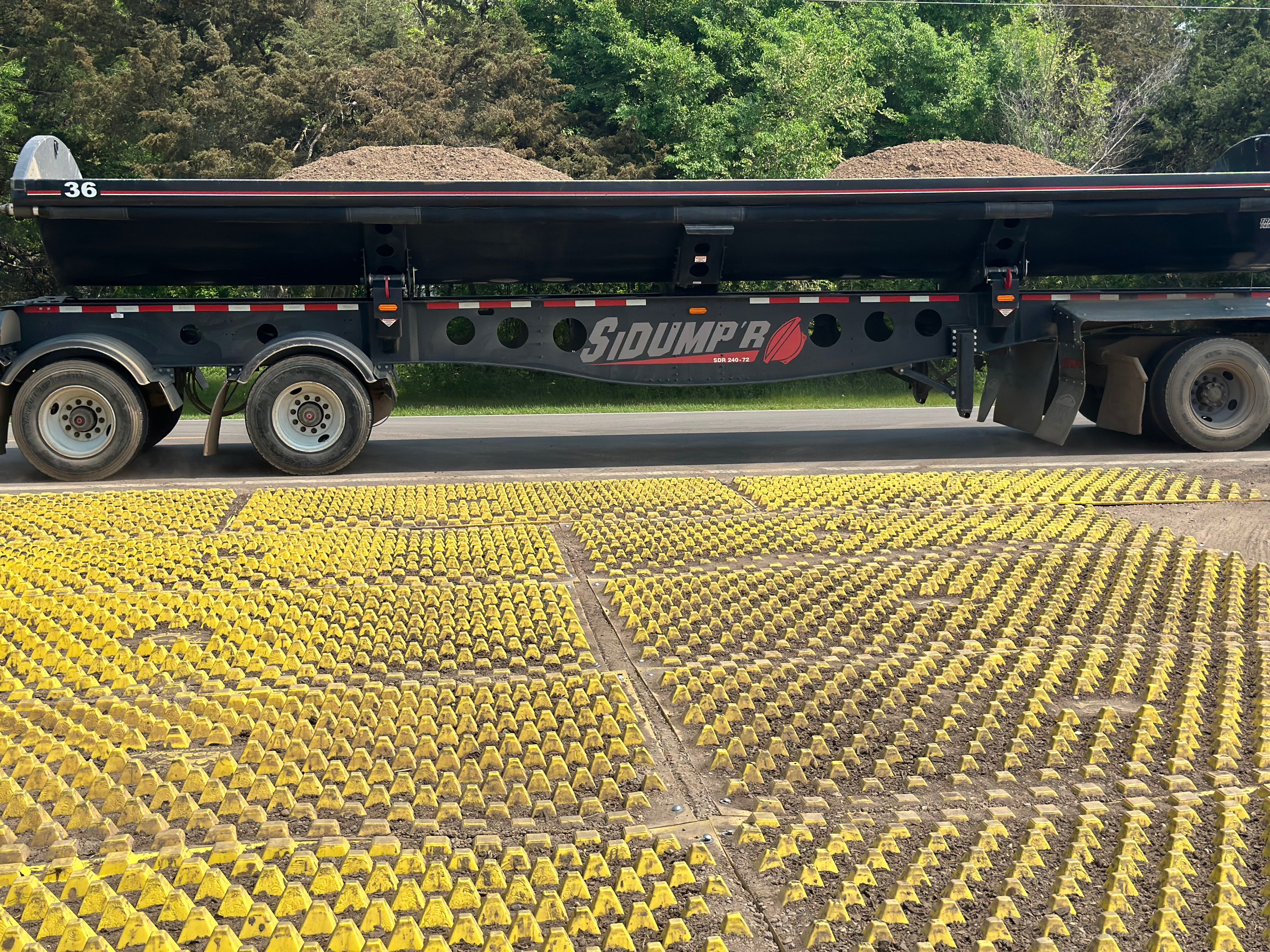 FODS Trackout Control Mats Rockless Reusable Construction Entrance SWPPP Compliant Blattner Energy Minnesota Heavy Equipment Durable Cost Effective