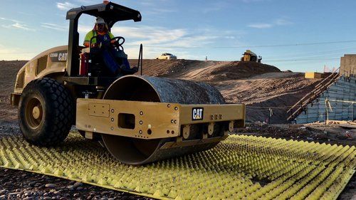 FODS Trackout Control Mats Street Roller Construction Vehicle Tracking Controls Bmp TC-1 VTC Soil Tracking Prevention Device
