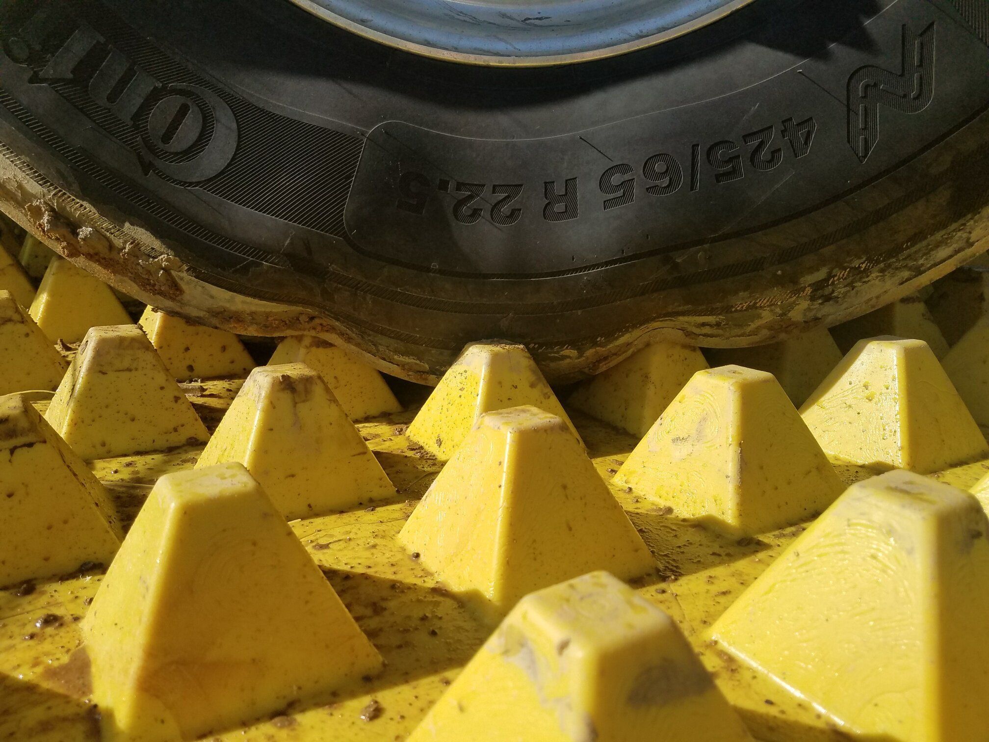 FODS Vehicle Trackout Controls BMP Construction Entrance Construction Exit Trackout Control Mats System Soil Tracking Prevention Device Sediment And Erosion Control Device Tire Deform TC-1 VTC VTP