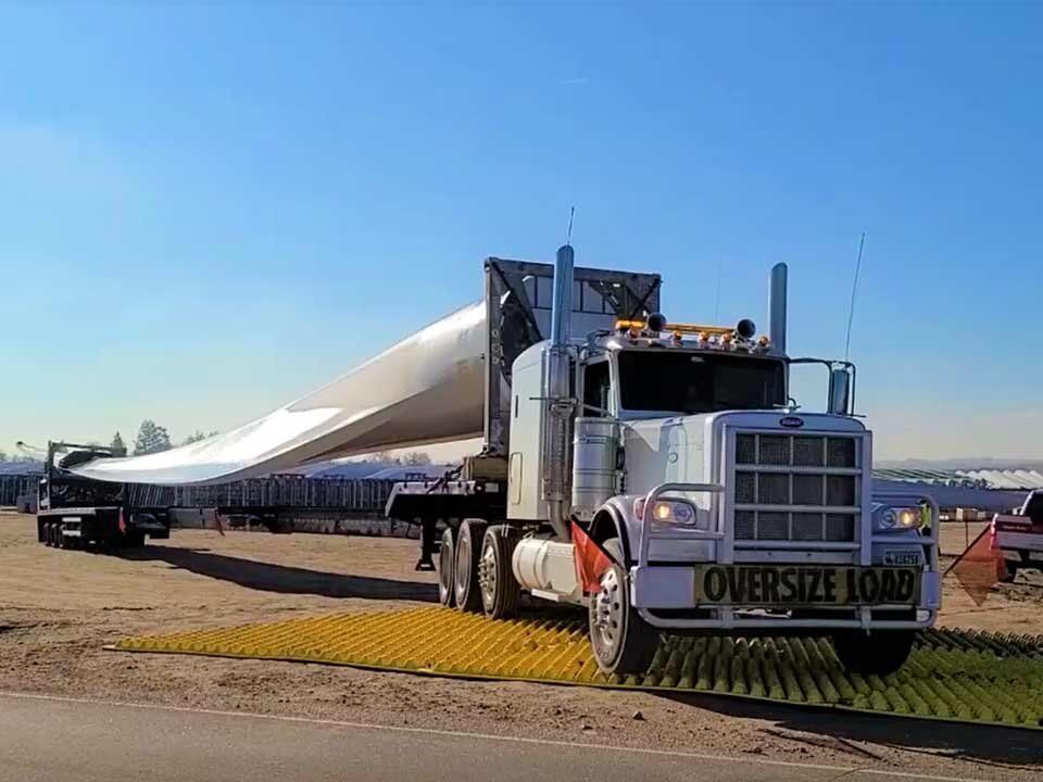 FODS Vestas Blades America Inc Construction Entrance TC-1 Stabilized Construction Entrance Reusable Construction Exit Vehicle Tracking Pad Trackout Control Mat