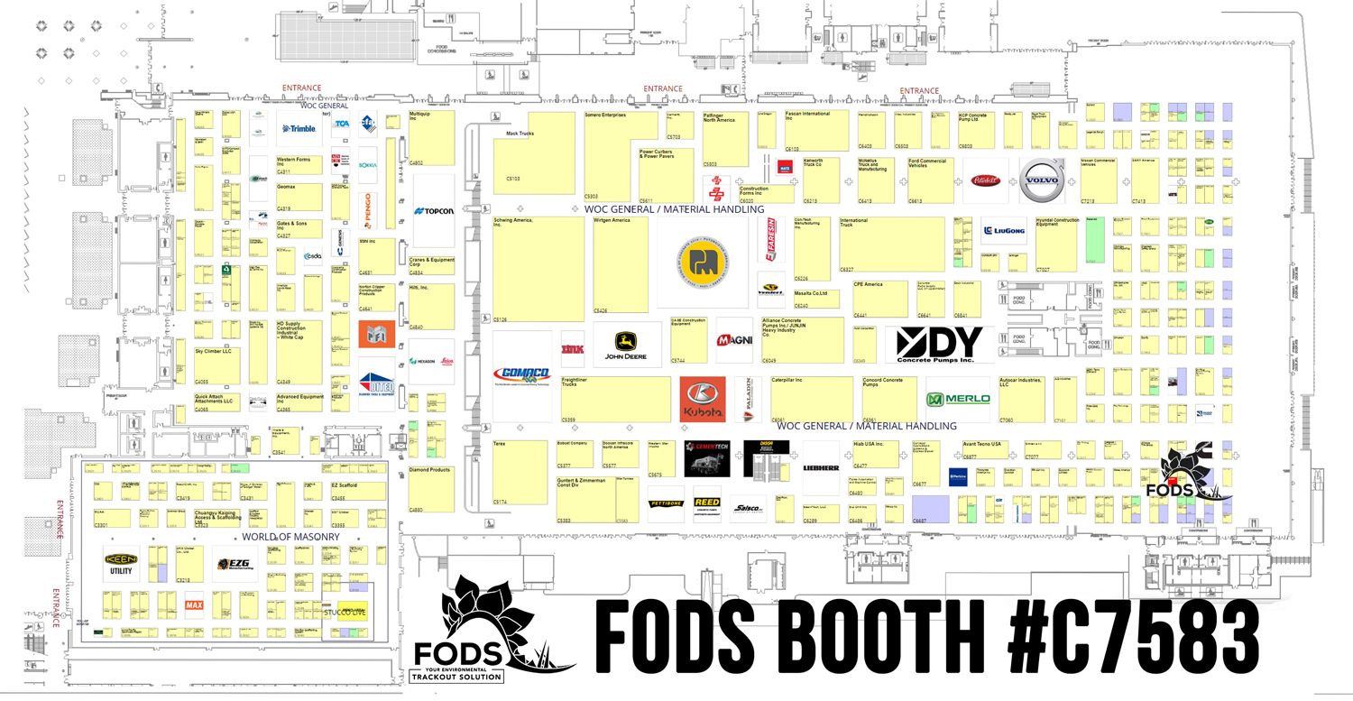 FODS 2019 World Of Concrete Map