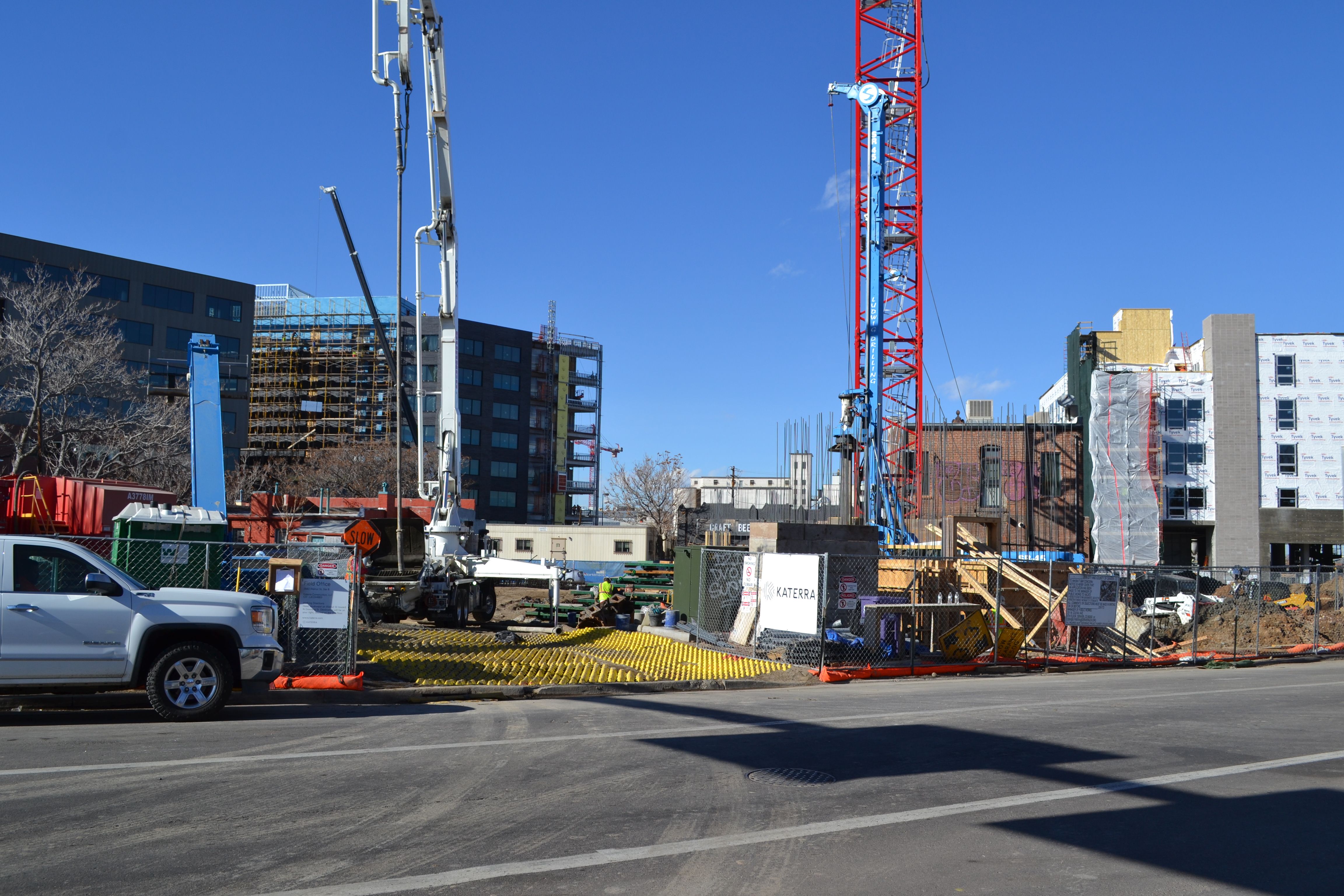 FODS Construction Entrance Catbird Hotel Denver CO Trackout Control System Urban Infrastructure