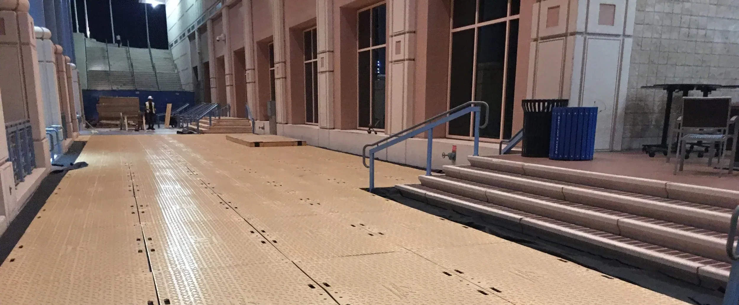 Ground Protection Mats Downtown Tampa River Walk FL Capital Investment Project