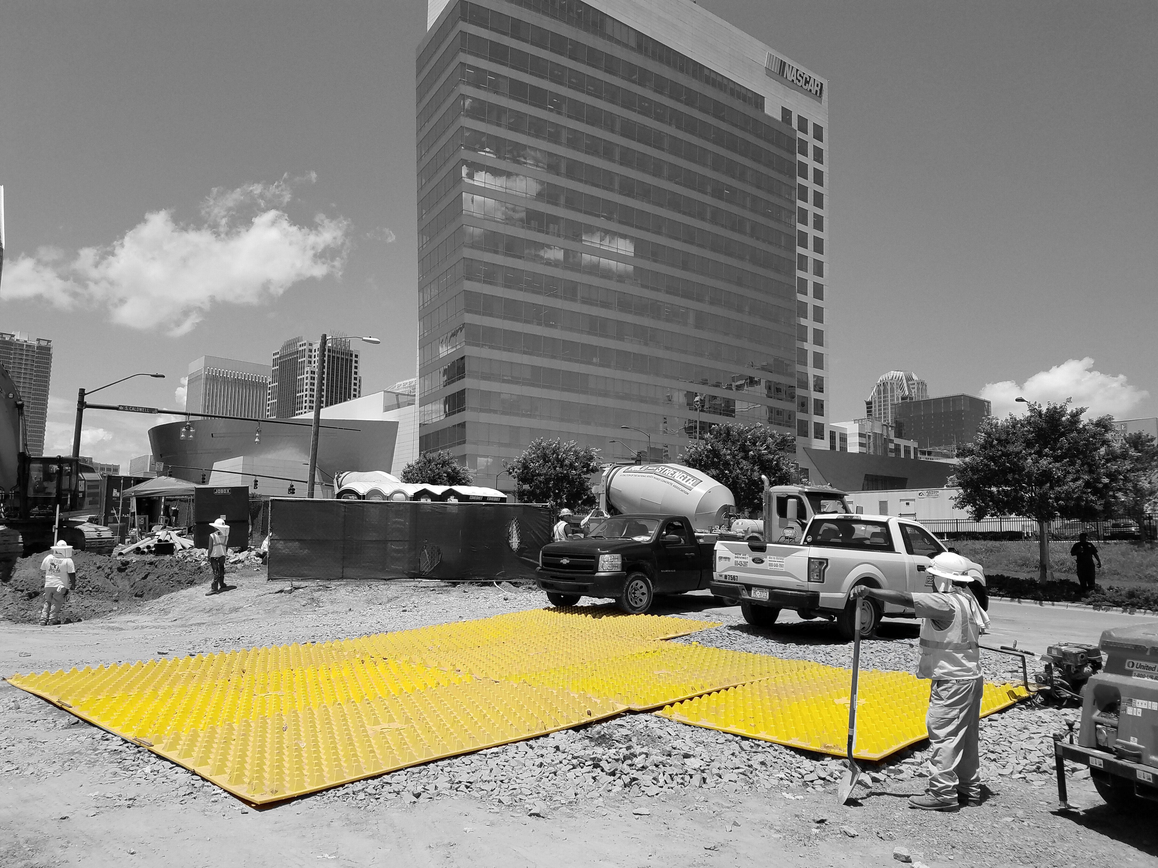 Heavy Civil Project using FODS Mats