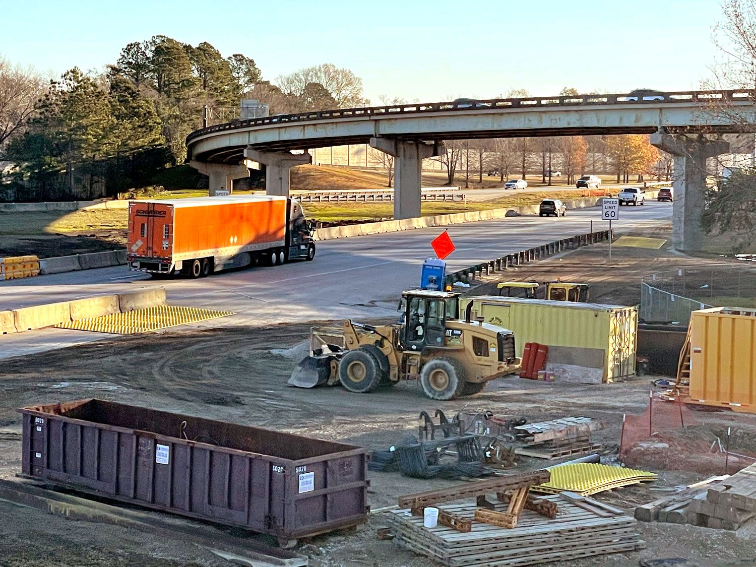 I-10 College Drive Flyover Baton Rouge LA FODS Trackout Mats Construction Entrance Construction Exit Two Exits