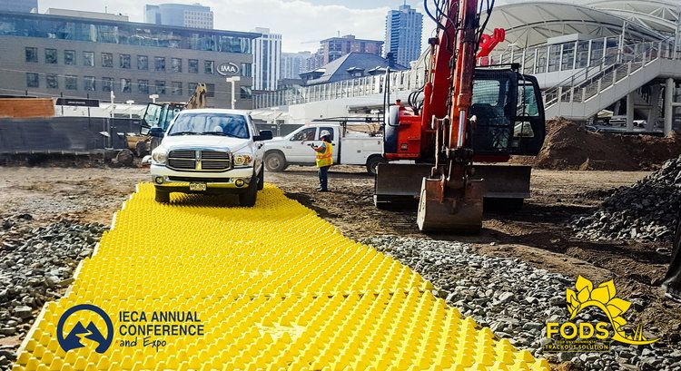 IECA Annual Conference Expo Denver FODS trackout control riprap rockless construction entrance construction exit BMP SWPP DOT
