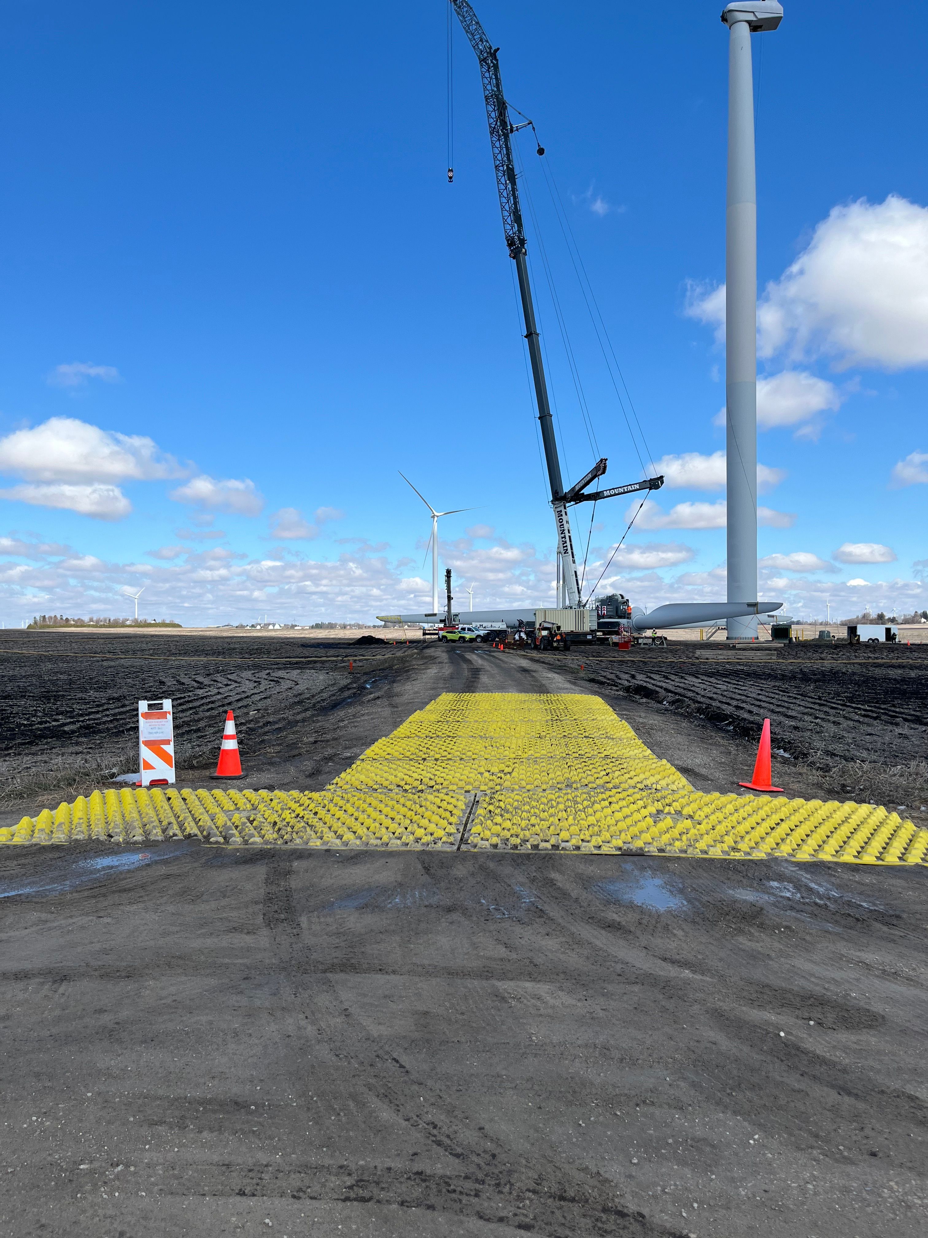 Iowa Mountain Crane Iowa Falls Wind Project FODS Trackout Control Mat