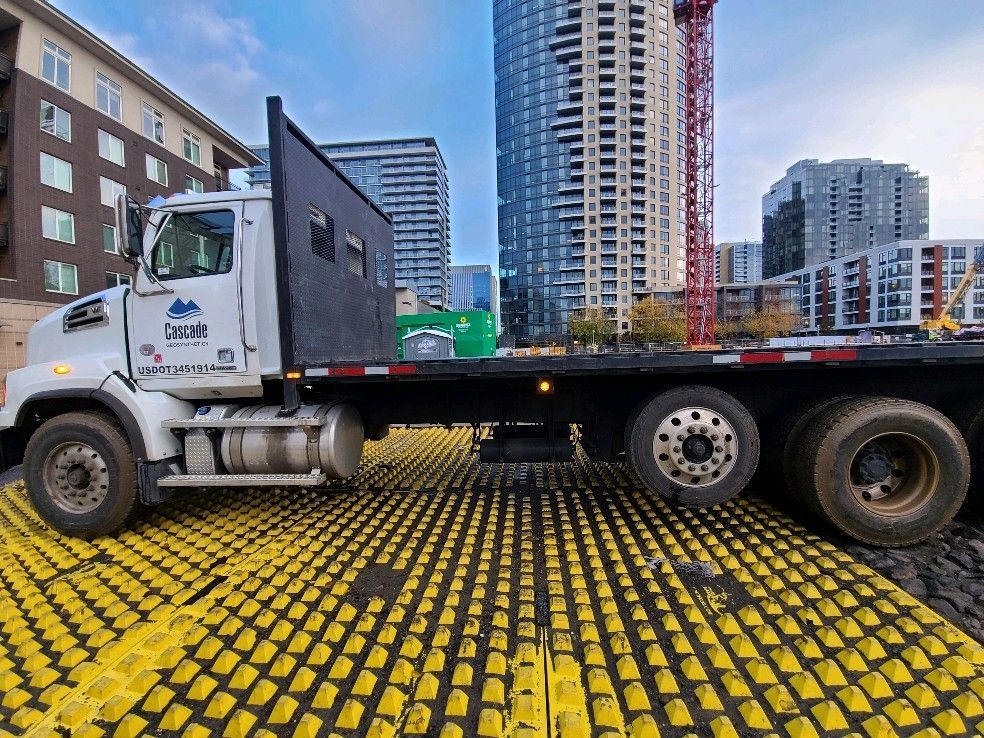 Manhattan Alamo Blocks Portland Oregon Rockless Reusable Construction Entrance SWPPP Compliant